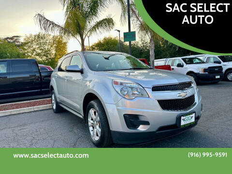 2013 Chevrolet Equinox for sale at SAC SELECT AUTO in Sacramento CA