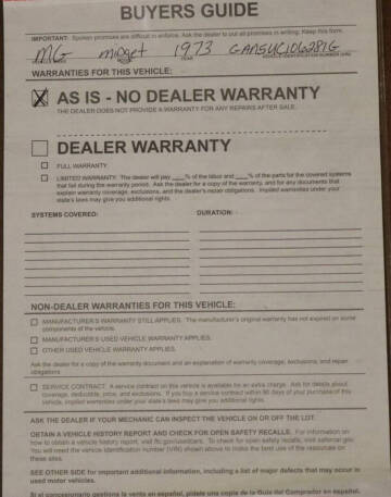 1973 MG Midget