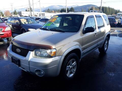 2007 Ford Escape Hybrid for sale at Low Auto Sales in Sedro Woolley WA