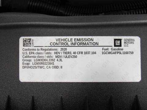 2020 Chevrolet Express 2500