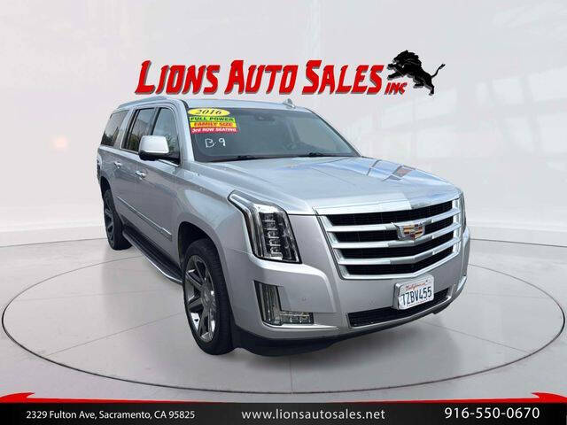 2016 Cadillac Escalade ESV for sale at LIONS AUTO SALES in Sacramento CA