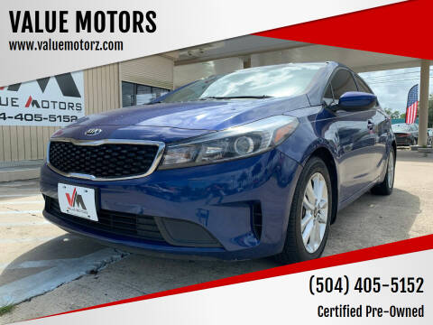 2017 Kia Forte for sale at VALUE MOTORS in Kenner LA