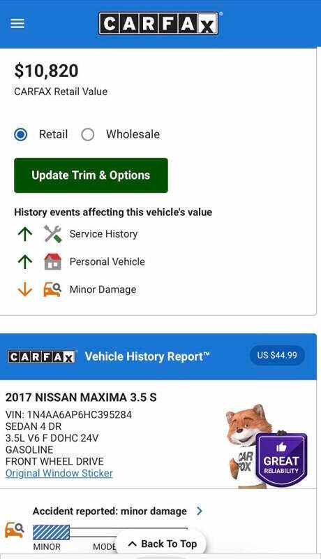 2017 Nissan Maxima 3.5 S
