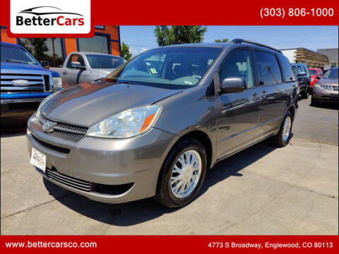 2004 Toyota Sienna for sale at Better Cars in Englewood CO