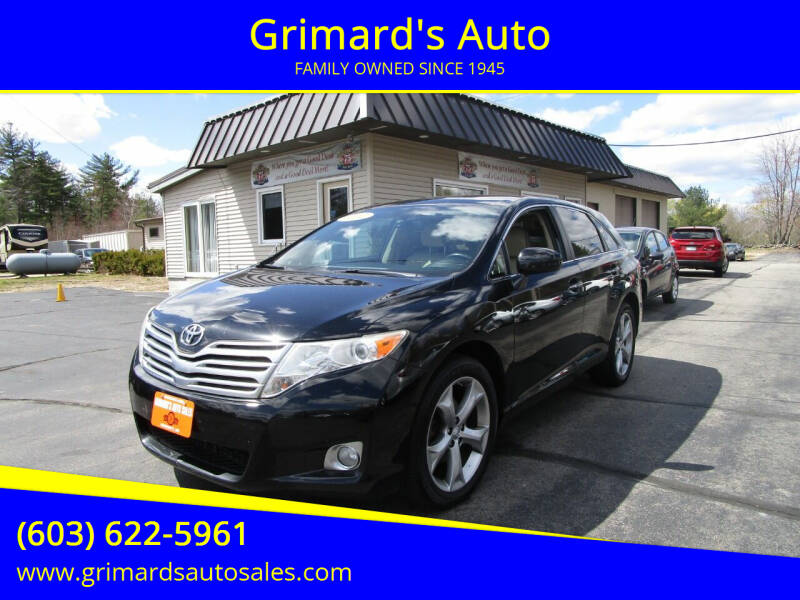 2012 Toyota Venza for sale at Grimard's Auto in Hooksett NH