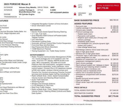 2023 Porsche Macan S