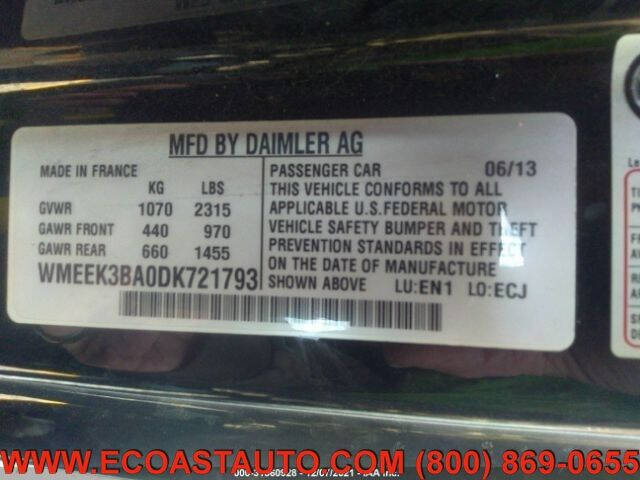 2013 Smart fortwo passion cabriolet