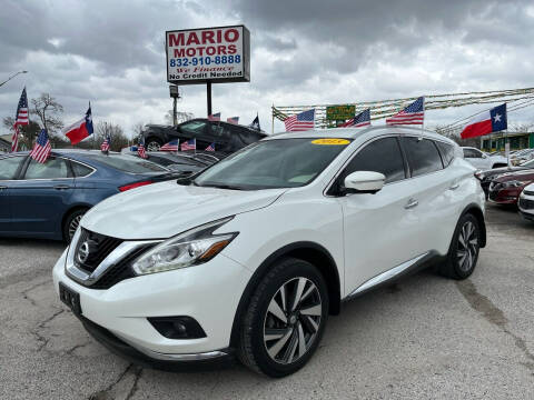 2015 Nissan Murano for sale at Mario Motors in South Houston TX