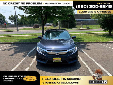 2016 Honda Civic for sale at Guarantee Approval Motors in Bridgeport CT