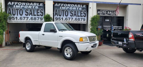 2002 Ford Ranger for sale at Affordable Imports Auto Sales in Murrieta CA