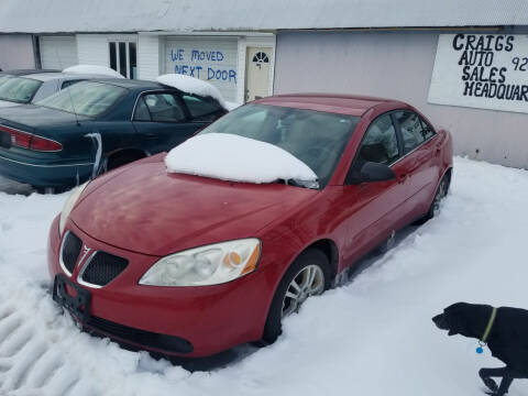 2006 Pontiac G6 for sale at Craig Auto Sales LLC in Omro WI