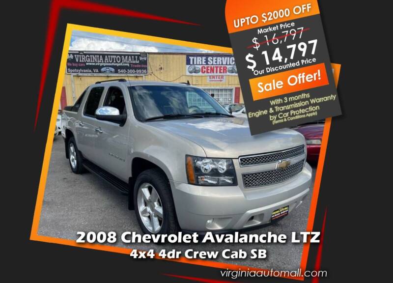 2008 Chevrolet Avalanche for sale at Virginia Auto Mall in Woodford VA