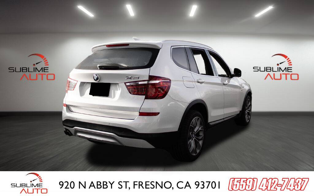 2016 BMW X3 for sale at SUBLIME AUTO in Fresno, CA