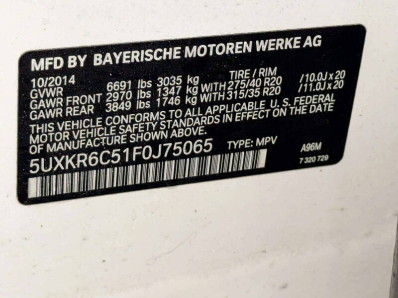 2015 BMW X5 xDrive50i