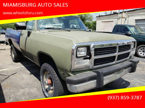 1991 Dodge RAM 250 for sale at MIAMISBURG AUTO SALES in Miamisburg OH