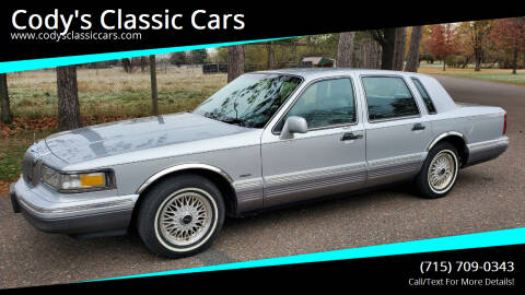 1996 Lincoln Town Car for sale at Cody's Classic & Collectibles, LLC in Stanley WI