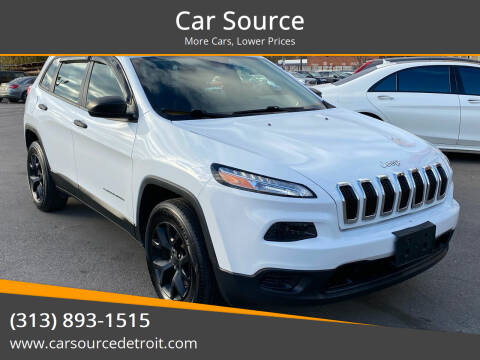 2016 Jeep Cherokee for sale at Car Source in Detroit MI