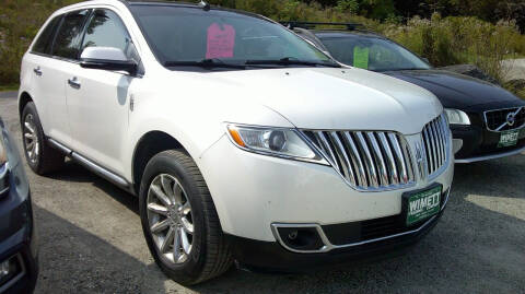 2013 Lincoln MKX for sale at Wimett Trading Company in Leicester VT