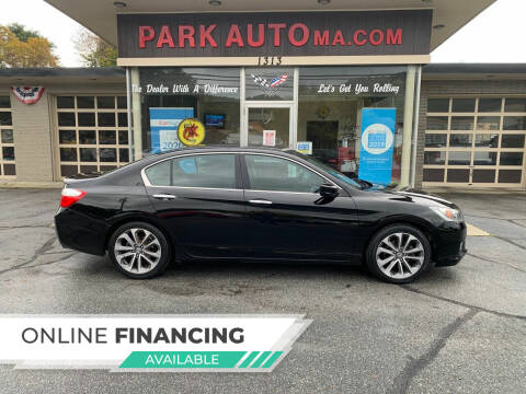 2013 Honda Accord for sale at Park Auto LLC in Palmer MA