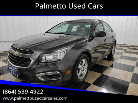 2015 Chevrolet Cruze for sale at Palmetto Used Cars in Piedmont SC