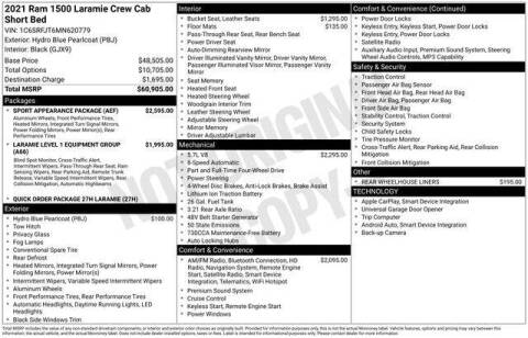 2021 RAM 1500 Laramie