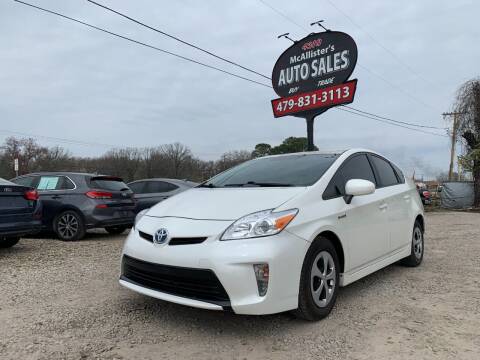 2014 Toyota Prius for sale at McAllister's Auto Sales LLC in Van Buren AR