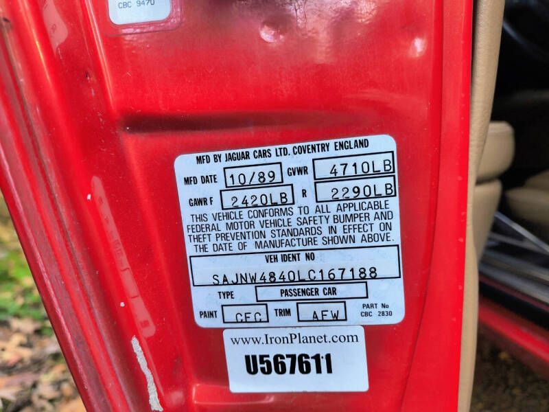 1990 Jaguar XJ-Series XJS