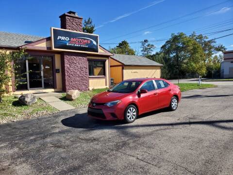 2014 Toyota Corolla for sale at Pro Motors in Fairfield OH