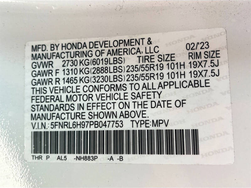 2023 Honda Odyssey Elite