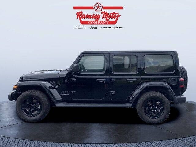 Used 2023 Jeep Wrangler 4-Door Sahara Altitude with VIN 1C4HJXEN3PW647464 for sale in Harrison, AR