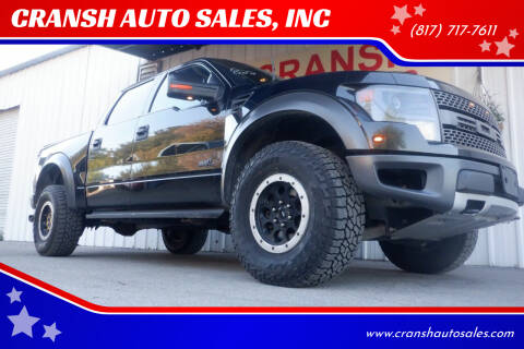 2014 Ford F-150 for sale at CRANSH AUTO SALES, INC in Arlington TX