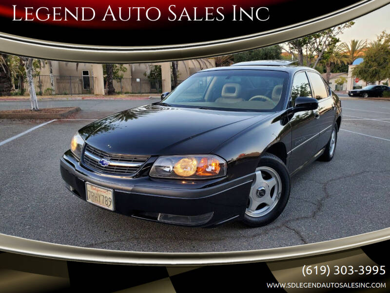 2000 Chevrolet Impala for sale at Legend Auto Sales Inc in Lemon Grove CA