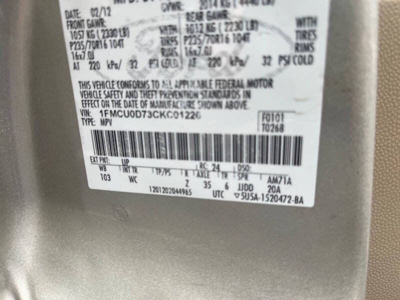 2012 Ford Escape XLT