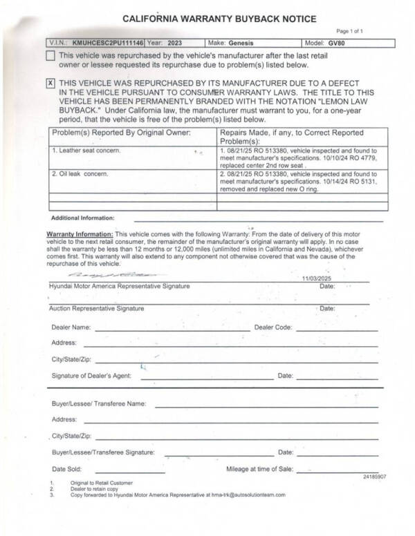 2023 Genesis GV80