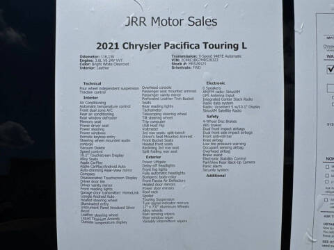 2021 Chrysler Pacifica Touring L
