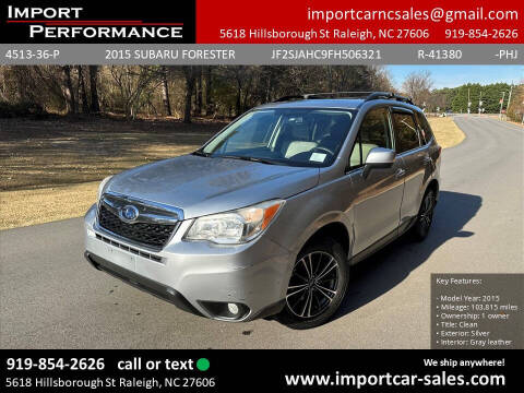 2015 Subaru Forester for sale at Import Performance Sales in Raleigh NC