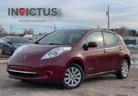 2016 Nissan LEAF for sale at INVICTUS MOTOR COMPANY in West Valley City UT