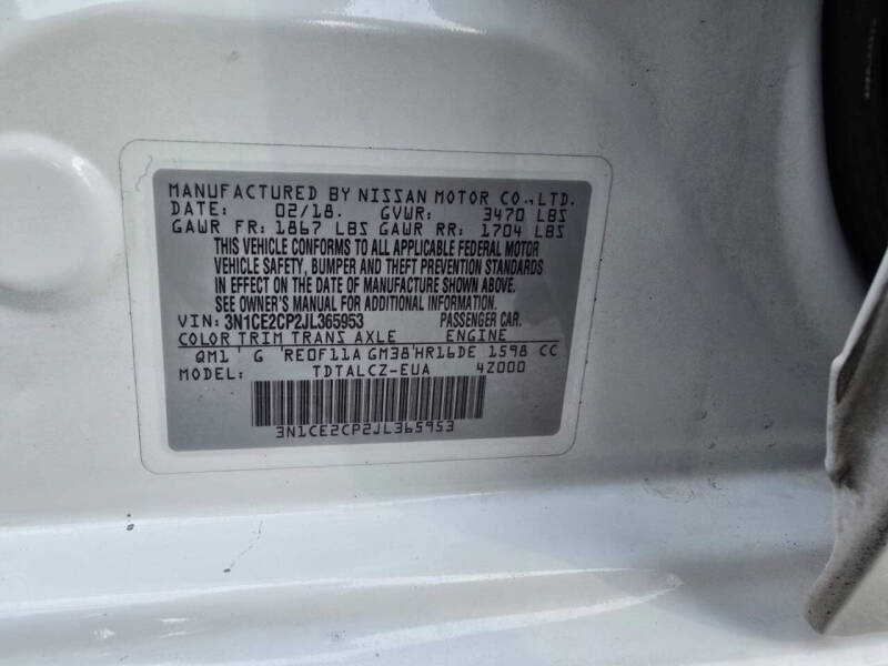 2018 Nissan Versa Note S