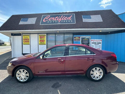 2006 Lincoln Zephyr for sale at Certified Auto Sales, Inc in Lorain OH