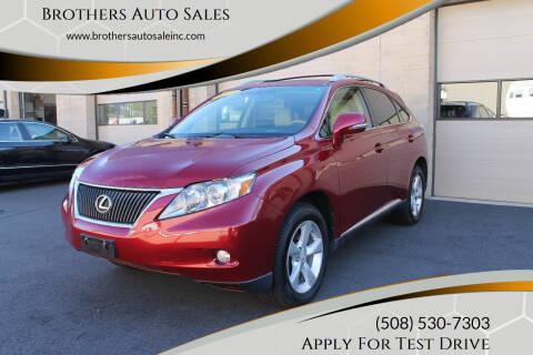 2011 Lexus RX 350 for sale at Brothers Auto Sales in Wrentham MA