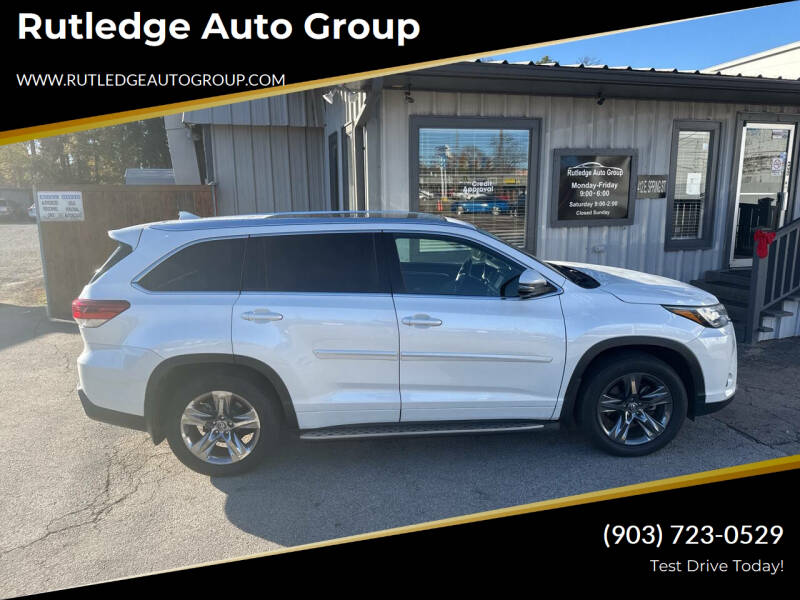 2017 Toyota Highlander for sale at Rutledge Auto Group in Palestine TX