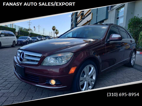 2008 Mercedes-Benz C-Class for sale at FANASY AUTO SALES/EXPORT in Yorba Linda CA