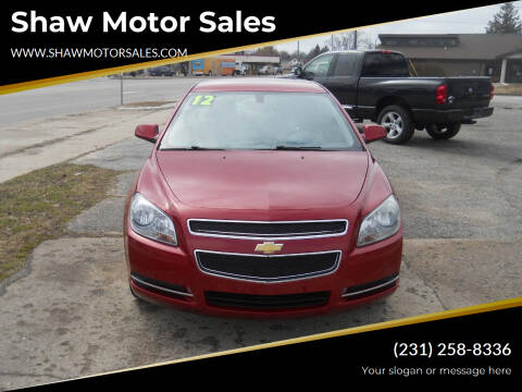 2012 Chevrolet Malibu for sale at Shaw Motor Sales in Kalkaska MI