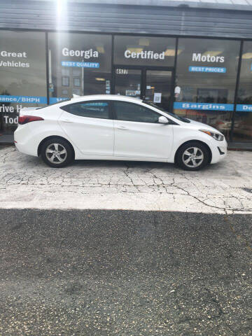 2014 Hyundai Elantra for sale at Georgia Certified Motors in Stockbridge GA