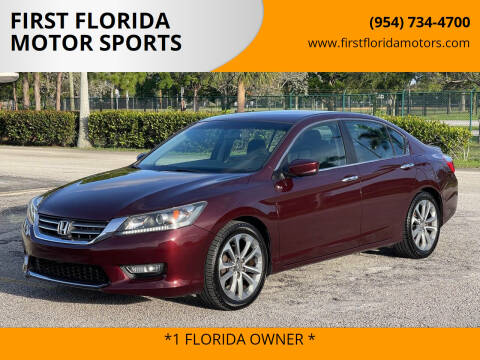 2013 Honda Accord for sale at FIRST FLORIDA MOTOR SPORTS in Pompano Beach FL