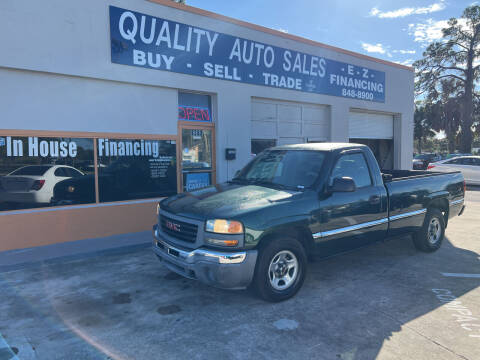 2004 GMC Sierra 1500 for sale at QUALITY AUTO SALES OF FLORIDA in New Port Richey FL