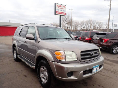 2001 Toyota Sequoia for sale at Marty's Auto Sales in Savage MN
