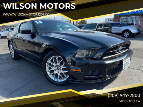 2013 Ford Mustang for sale at WILSON MOTORS in Stockton CA
