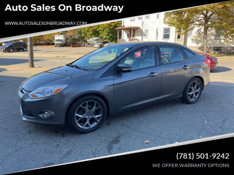 2013 Ford Focus for sale at Auto Sales on Broadway in Norwood MA