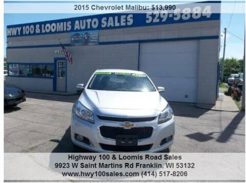 2015 Chevrolet Malibu for sale at Highway 100 & Loomis Road Sales in Franklin WI